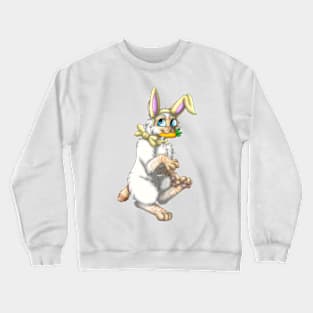 Bobtail BunnyCat: Red Lynx Point (Yellow) Crewneck Sweatshirt